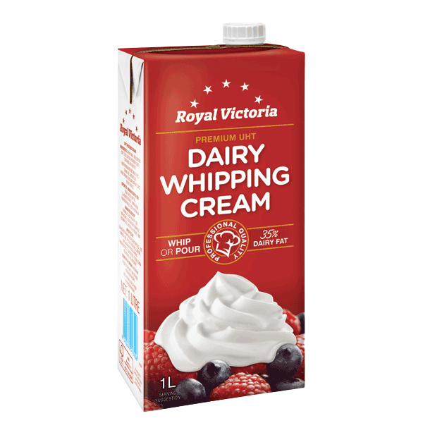 Royal Victoria Dairy Whipping Cream 1L Bega Foodservices MY